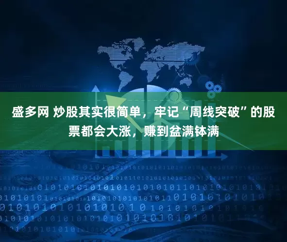 盛多网 炒股其实很简单，牢记“周线突破”的股票都会大涨，赚到盆满钵满