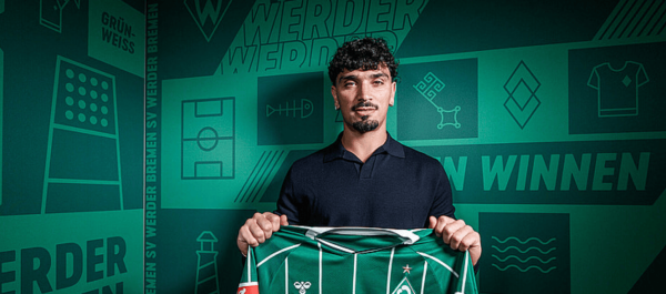 盈富优配 不莱梅官方：从卡迪西亚租借中场普尔塔斯一年，含买断选项